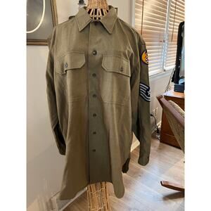 WWII 8th Army Air Corps Shirt 100% Wool